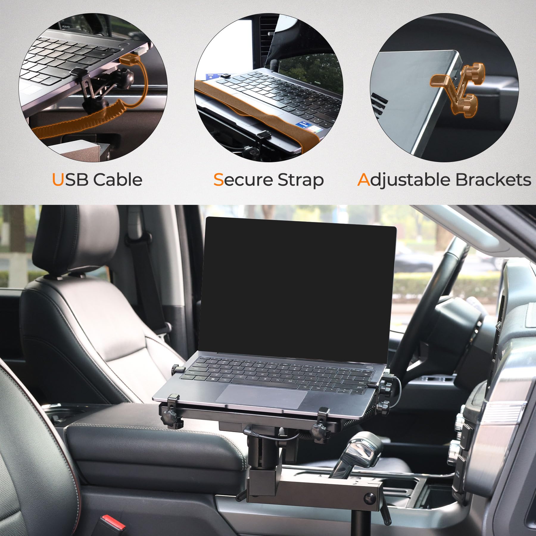 車載用　ノートパソコンスタンド サンワサプライ 車載用ノートパソコン台 CAR-SPHLD1: 日用品